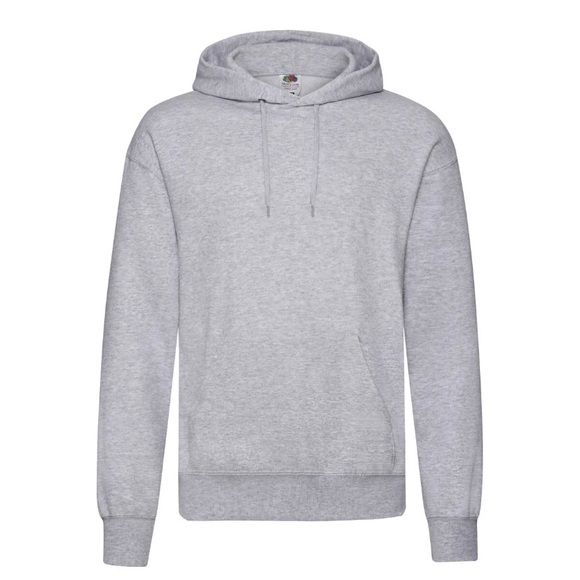 Classic 80/20 Hooded Sweatshirt - Fruit of the Loom pull over Hoodie/Jumper - Picture 1 of 6